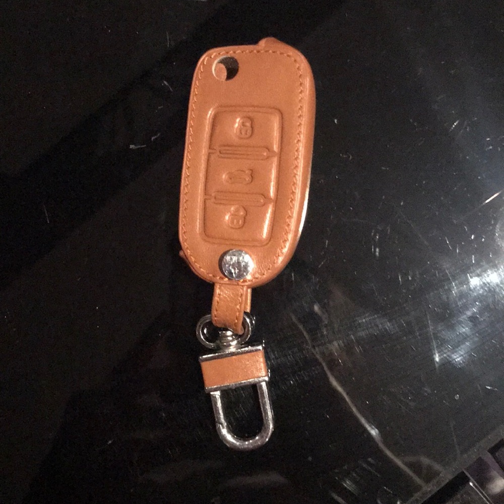 Volkswagen leather key fob cover